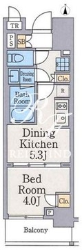 クレストコート町屋 304 間取り図