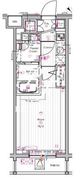 ザ・プレミアムキューブG東中野 303 間取り図