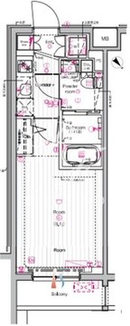 ザ・プレミアムキューブG東中野 506 間取り図