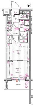 ザ・プレミアムキューブG東中野 113 間取り図