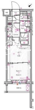 ザ・プレミアムキューブG東中野 513 間取り図