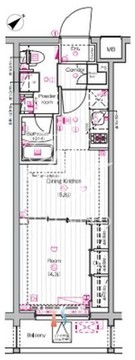 ザ・プレミアムキューブG東中野 316 間取り図