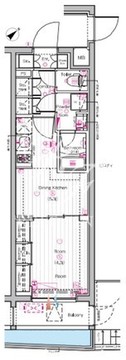 ザ・プレミアムキューブG東中野 120 間取り図