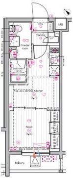 ザ・プレミアムキューブG東中野 522 間取り図