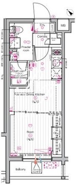 ザ・プレミアムキューブG東中野 226 間取り図