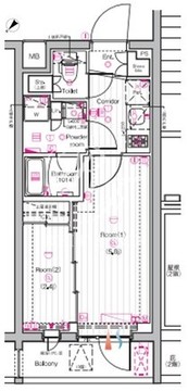 ザ・プレミアムキューブG東中野 333 間取り図