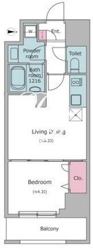 N-flats板橋 601 間取り図