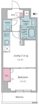 N-flats板橋 202 間取り図