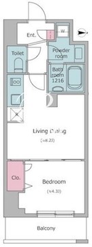 N-flats板橋 302 間取り図