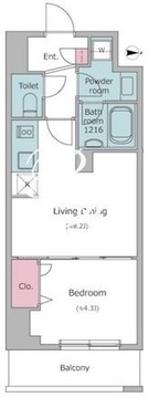 N-flats板橋 702 間取り図