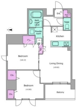 N-flats板橋 1304 間取り図
