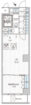 ビエラコート日本橋久松町 307 間取り図