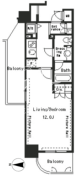 パークアクシス四谷ステージ 402 間取り図
