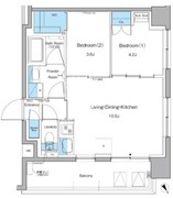 ルフォンプログレ押上イースト 214 間取り図