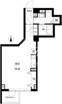 JMFレジデンス世田谷三宿 203 間取り図