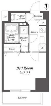 ラヴァンド大島 905 間取り図