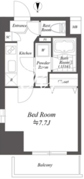 ラヴァンド大島 906 間取り図