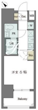 カスタリア大井町 1003 間取り図
