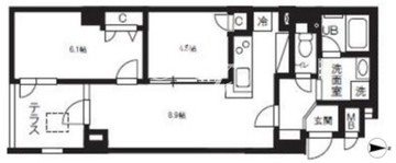 アルティザ自由が丘 101 間取り図