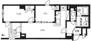 アルティザ自由が丘 202 間取り図