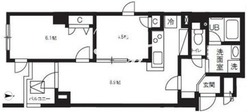 アルティザ自由が丘 302 間取り図