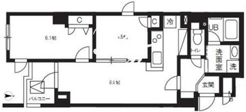 アルティザ自由が丘 402 間取り図