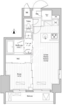 アジールコート蒲田 601 間取り図
