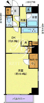 ディアレイシャス蔵前ステーションフロント 1001 間取り図