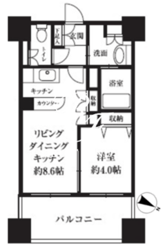 HF西新宿レジデンスウエスト 205 間取り図