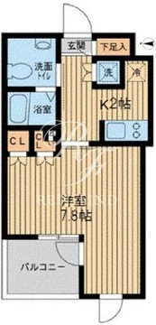 エスティメゾン武蔵小山 302 間取り図