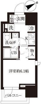 レジディア大森2 1005 間取り図