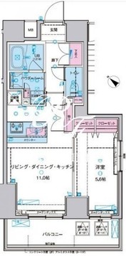 ジェノヴィア浅草2スカイガーデン 705 間取り図