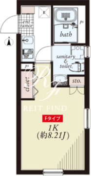 アズスマート大森町 307 間取り図