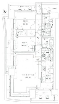 晴海フラッグ SUN-A-1108 間取り図