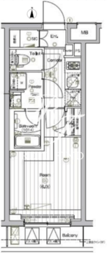 ザ・プレミアムキューブG大崎 303 間取り図