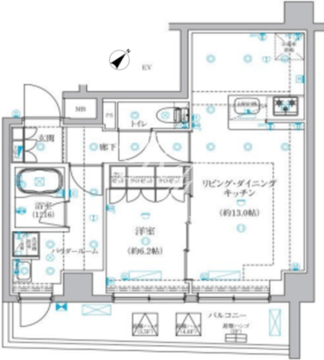 セジョリ押上 308 間取り図