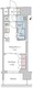 ブリリアイスト大井町 406 間取り図