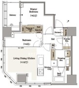 パークホームズ浜松町 1102 間取り図