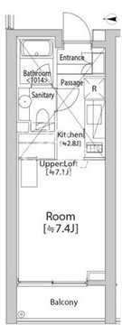 カスタリア渋谷櫻丘 204 間取り図