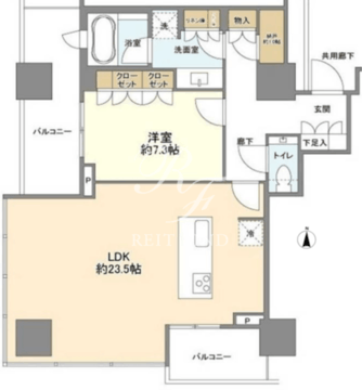 ブランズ渋谷桜丘 2208 間取り図