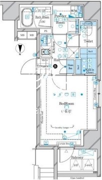 ガリシア森下エストゥディオ3 503 間取り図