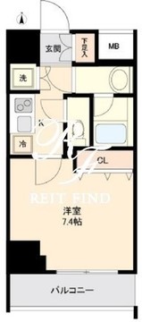 リテラス大島 701 間取り図