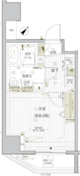 ヴァレッシア早稲田駅前シティ 904 間取り図