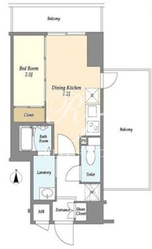 ラティエラ都立大学 501 間取り図