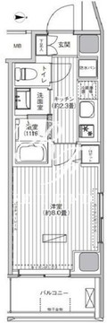 ヒューリック浅草橋江戸通 711 間取り図