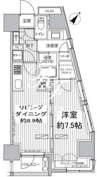 ヒューリックレジデンス駒込 1005 間取り図