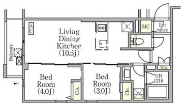 イプセ中野三丁目 303 間取り図