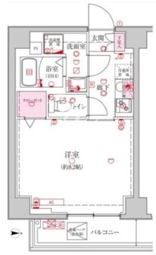 ベルシード新大橋 301 間取り図