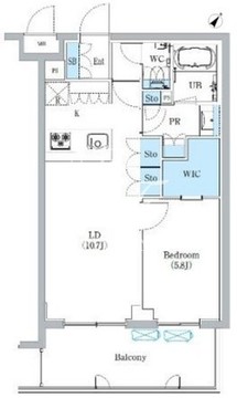 アーサ目黒八雲 204 間取り図