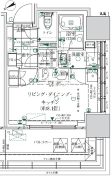 ローレルタワールネ浜松町 415 間取り図